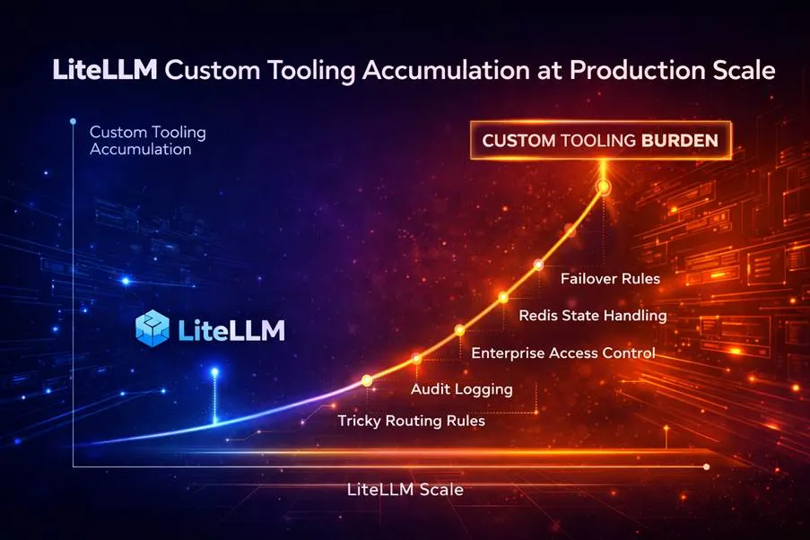 LiteLLM operational ceiling at enterprise production scale
