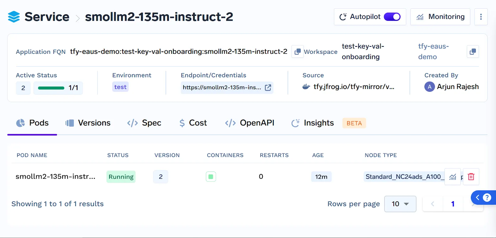 TrueFoundry LLMOps workflow