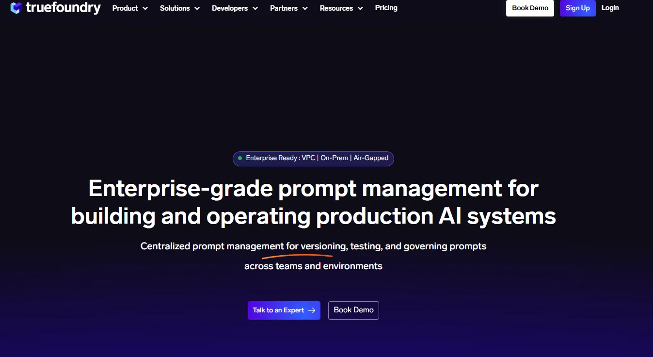 TrueFoundry as a prompt management platform