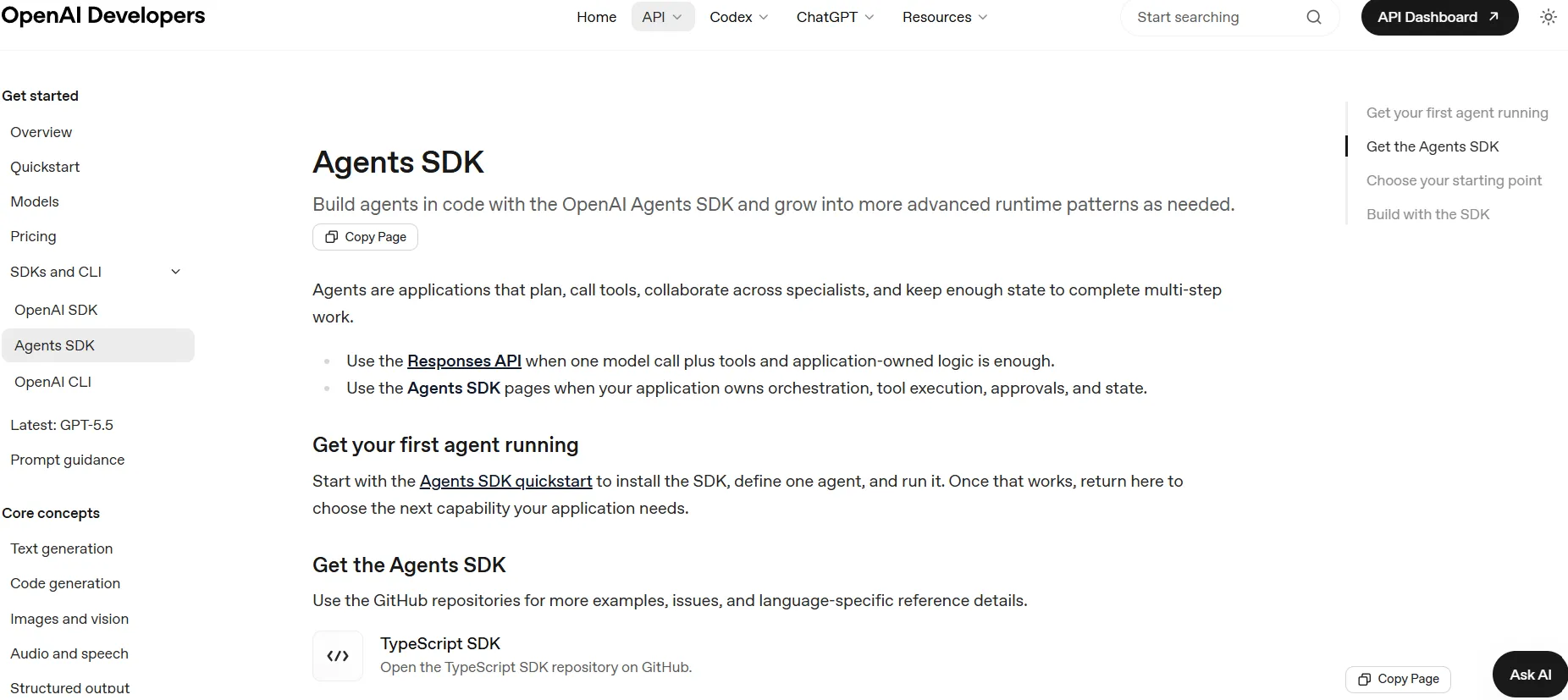 OpenAI Agents SDK uses handoffs for agent coordination