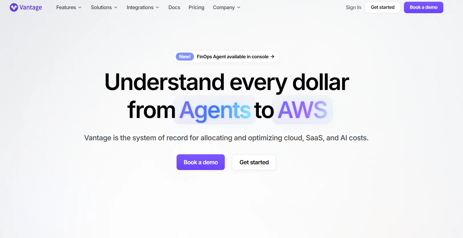 Vantage is a multi-cloud AI cost visibility platform for FinOps teams