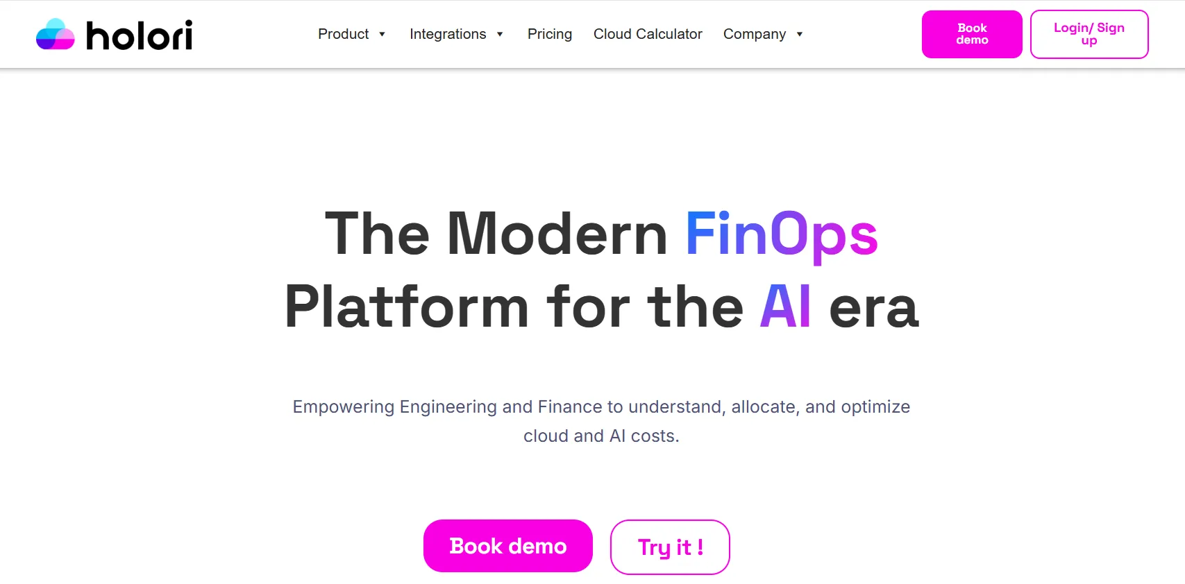 Holori is a multi-cloud FinOps platform for AI infrastructure cost visibility 