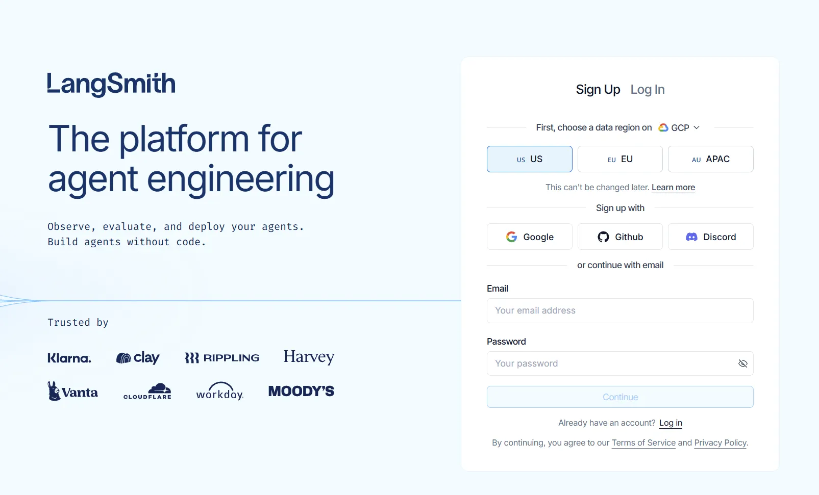 LangSmith supports tracing debugging and production metrics