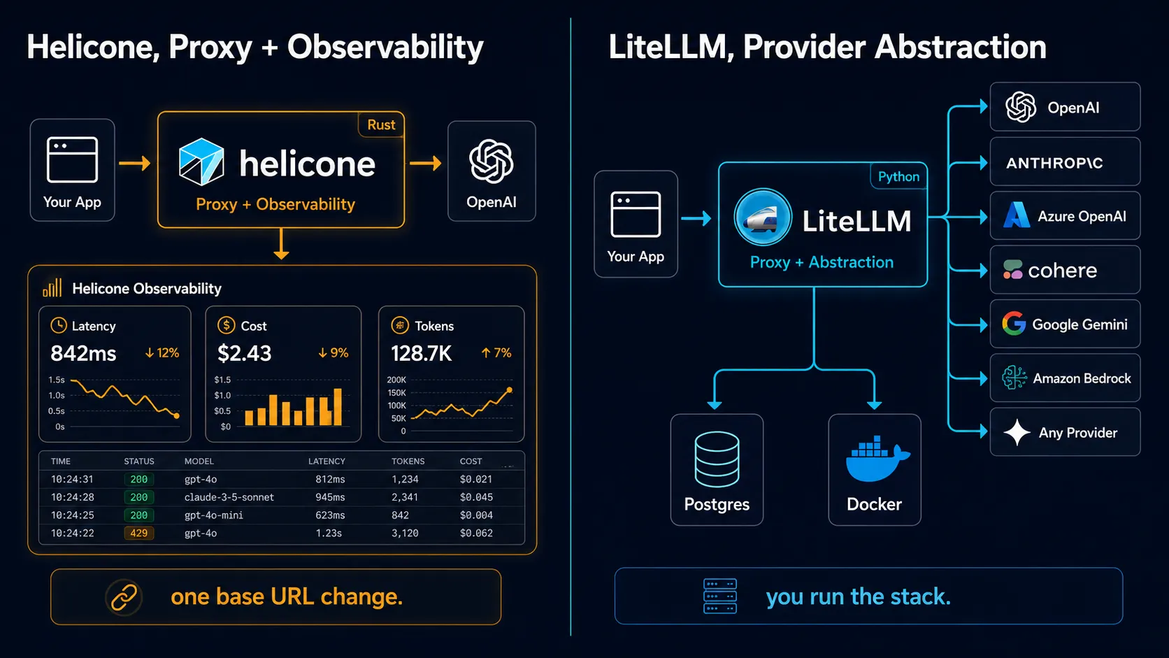 Helicone vs LiteLLM comparison