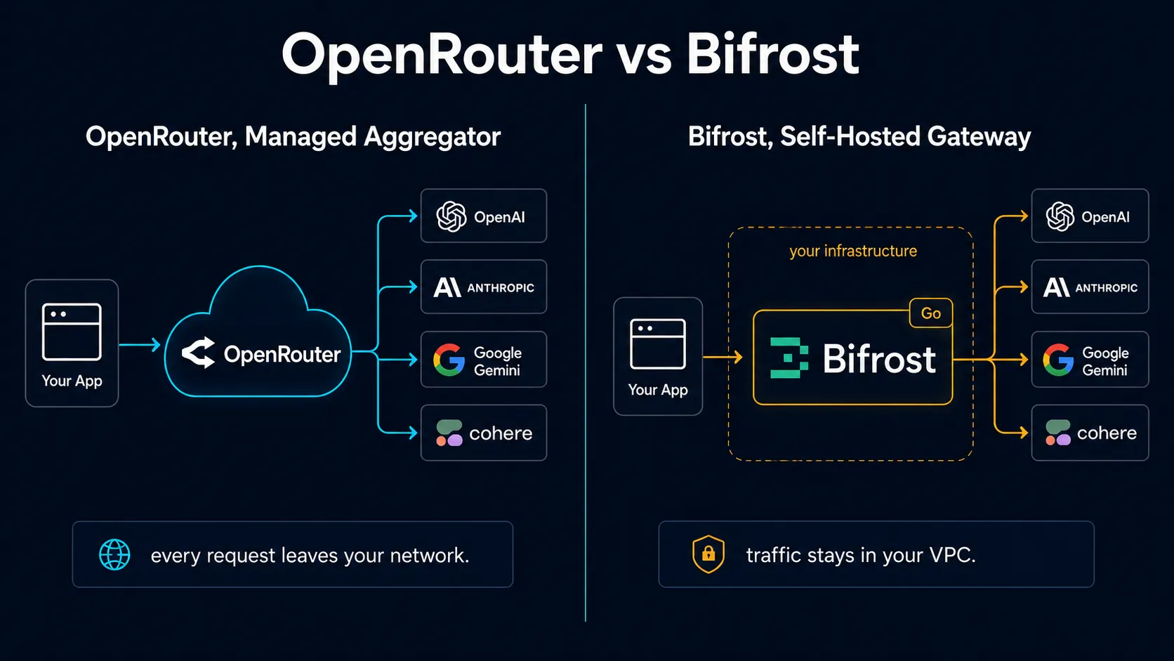 OpenRouter and Bifrost architecture comparison for AI gateways