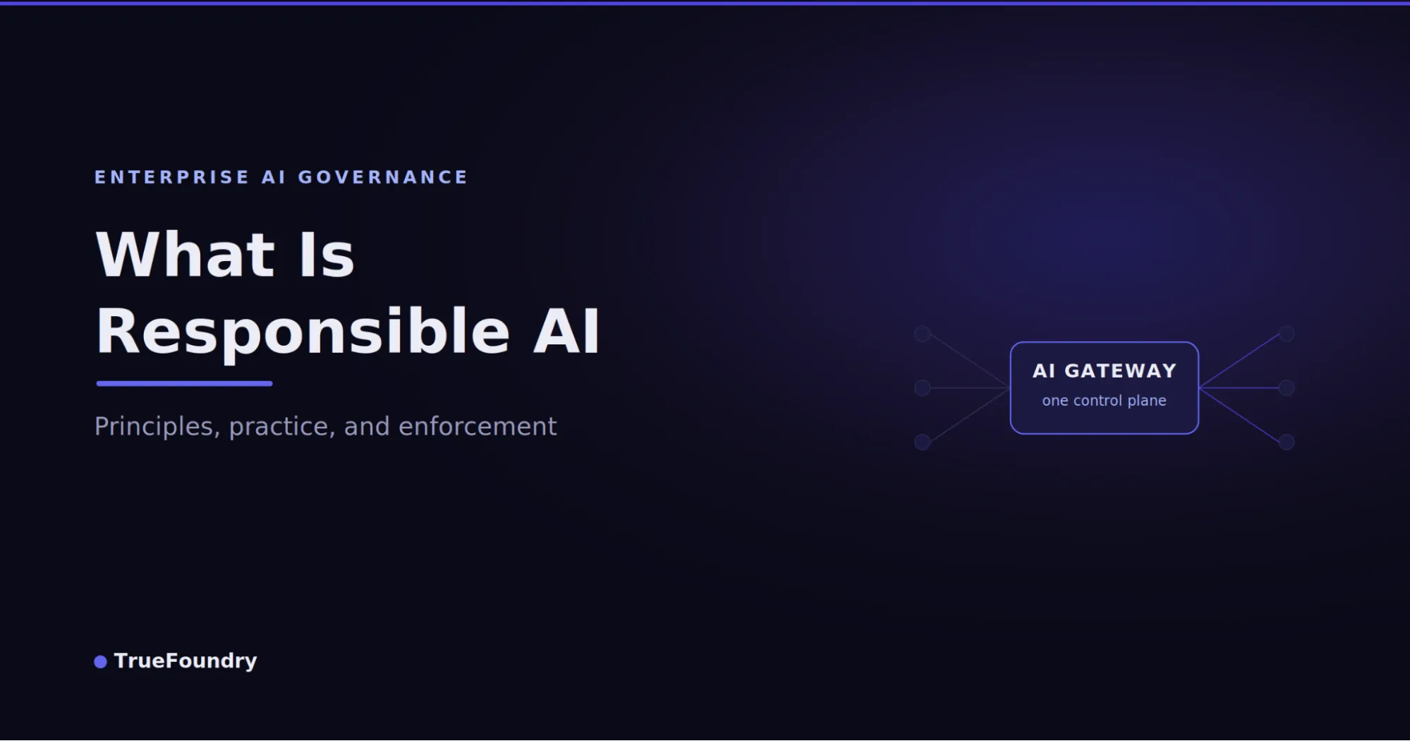 TrueFoundry AI gateway enforces responsible AI principles at enterprise infrastructure layer