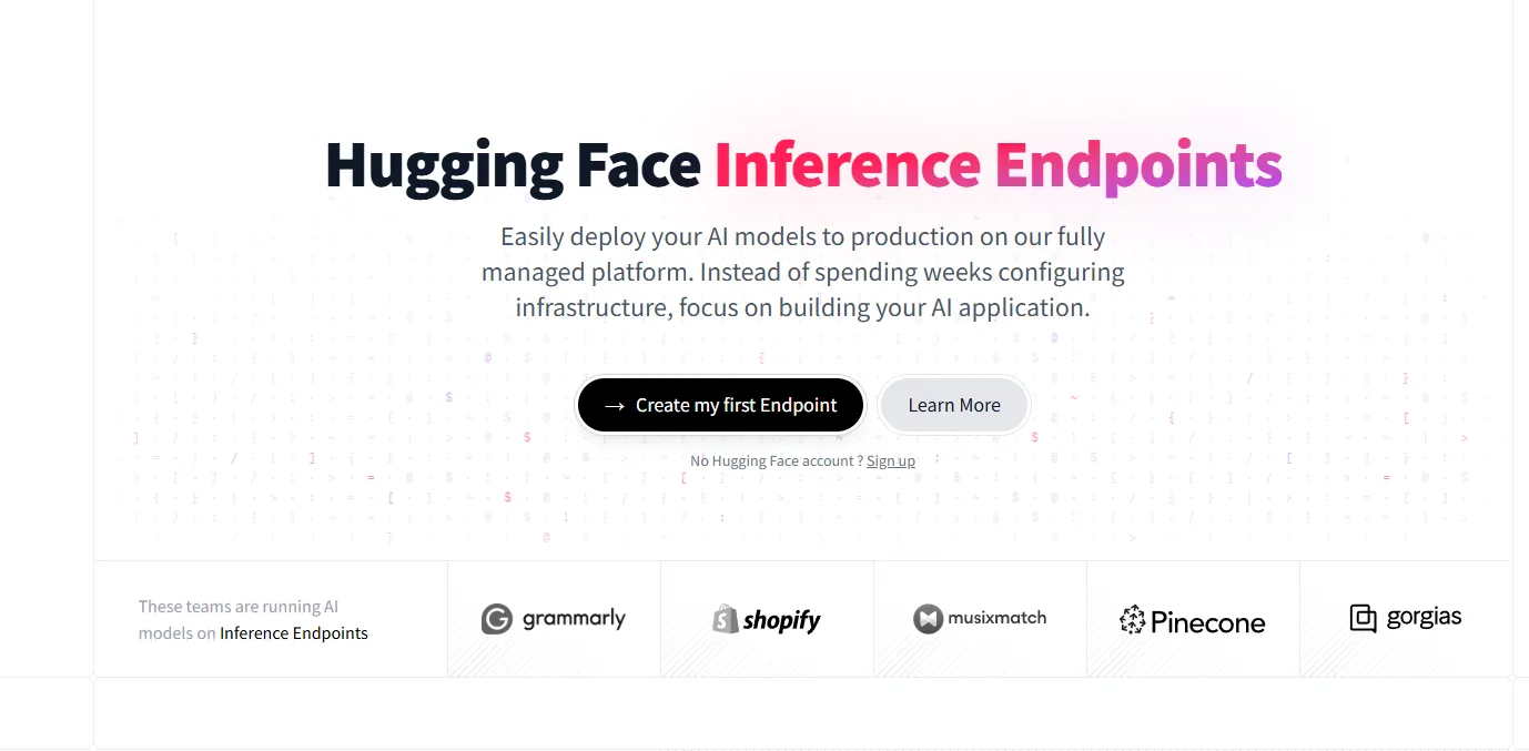 Hugging Face Inference Endpoints
