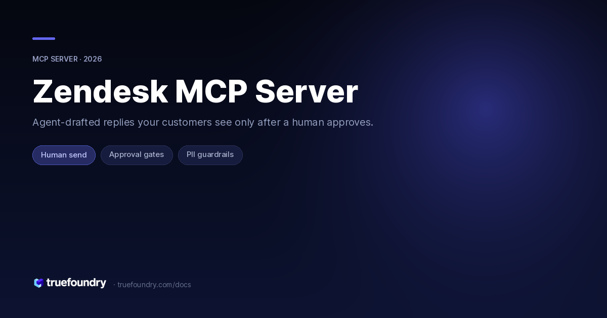 Zendesk MCP Server — TrueFoundry