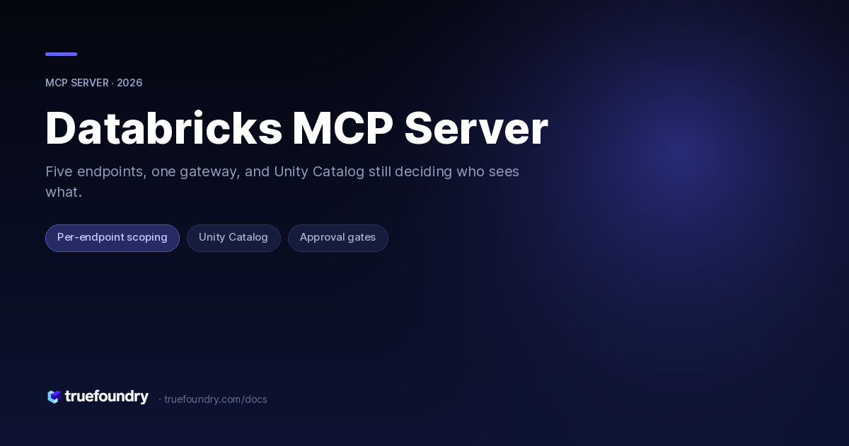 Databricks MCP Server — TrueFoundry