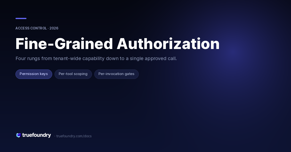 Fine-Grained Authorization — TrueFoundry