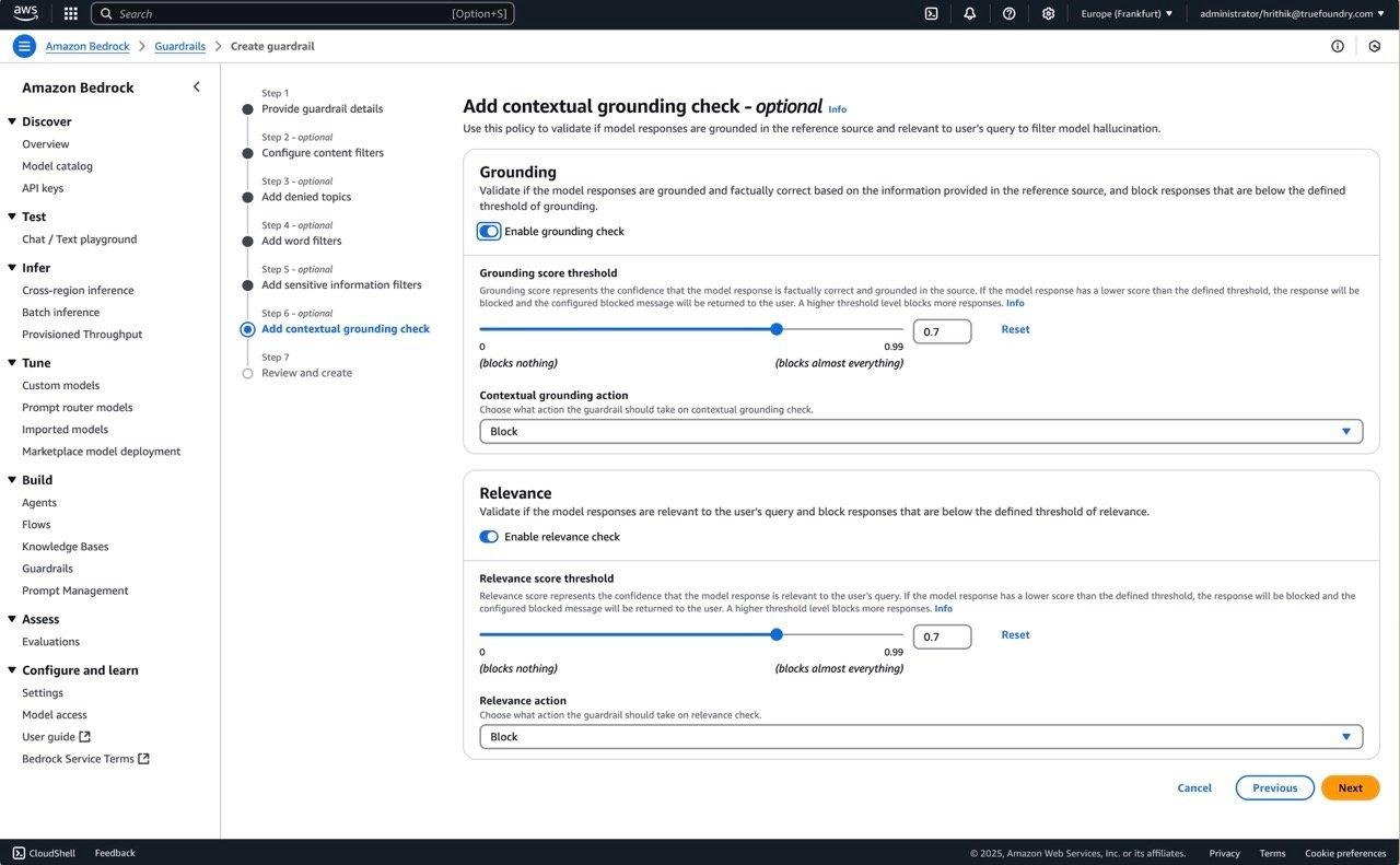 Hallucination detection concepts in the TrueFoundry docs