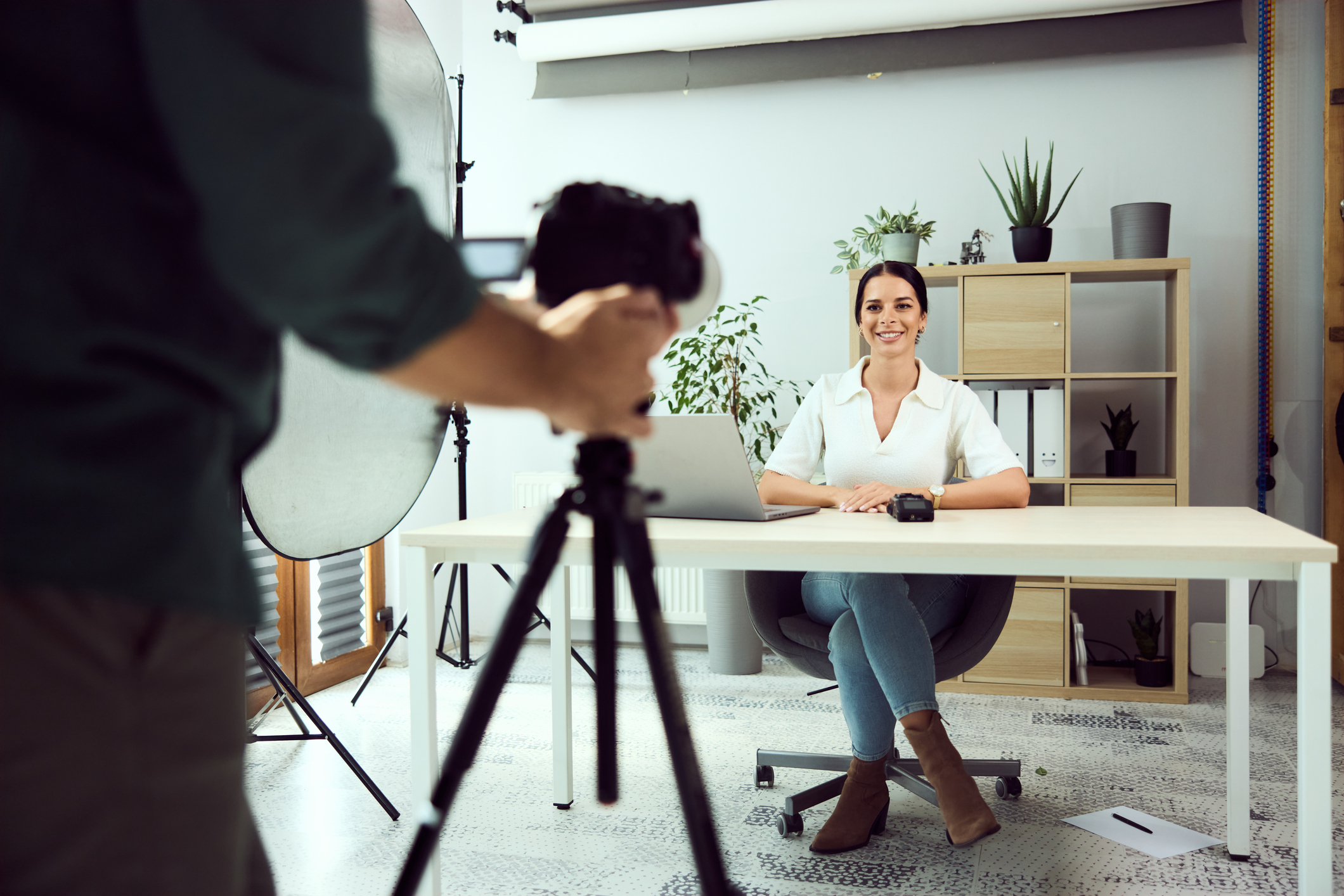 Person researching the questions and topics their ideal clients are actually asking