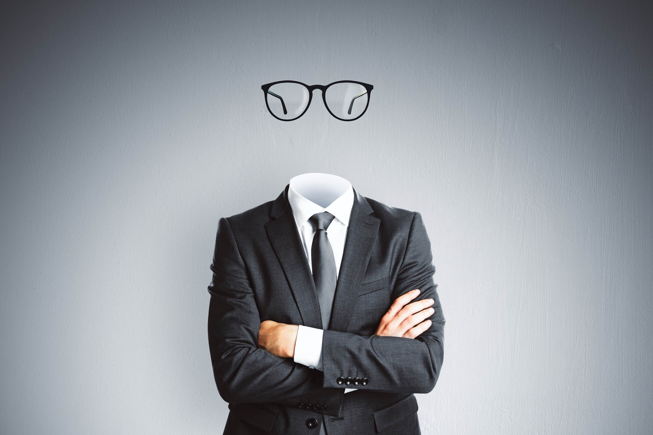 Silhouette of an invisible man representing an invisible website