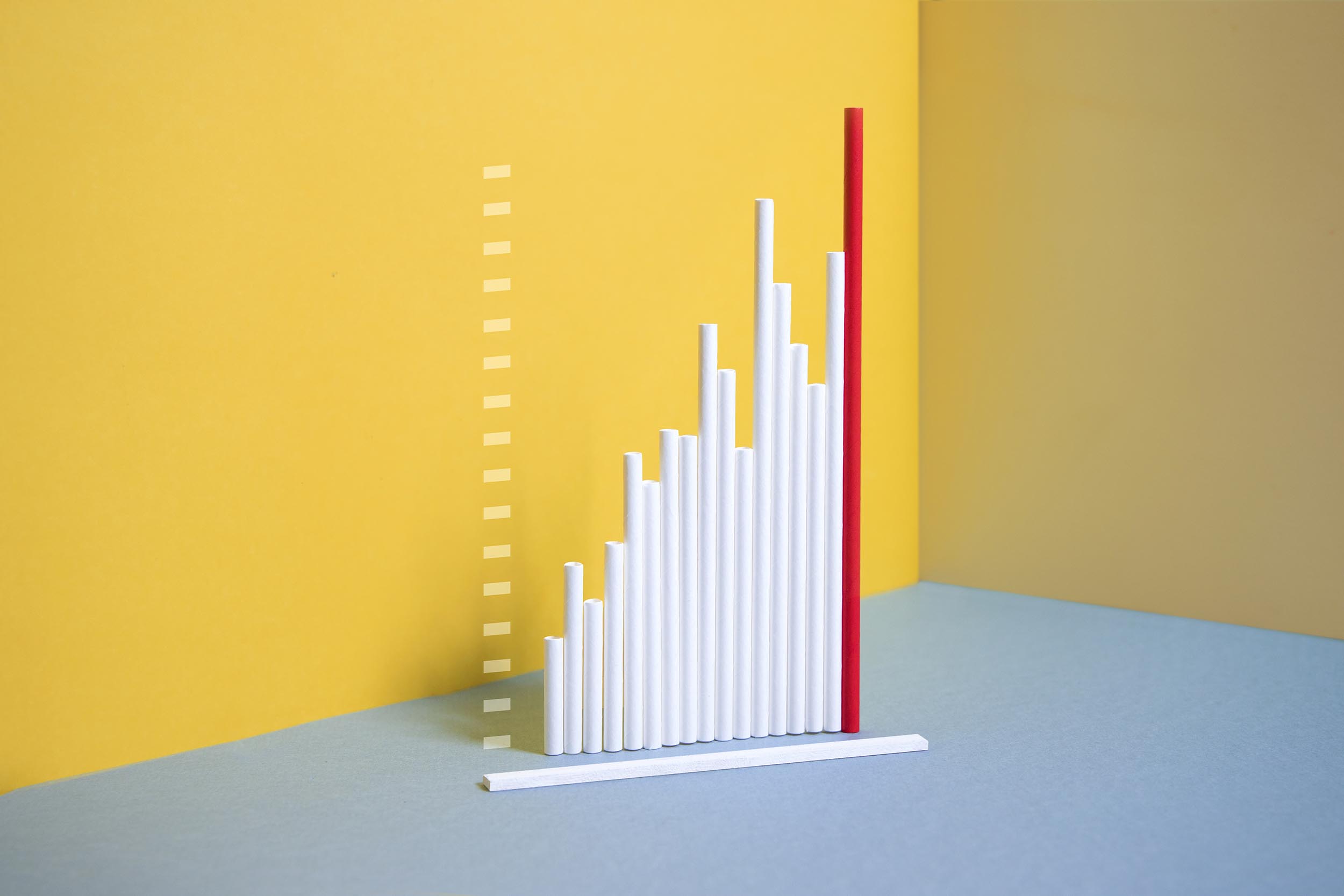 Bar chart showing growth after a recession