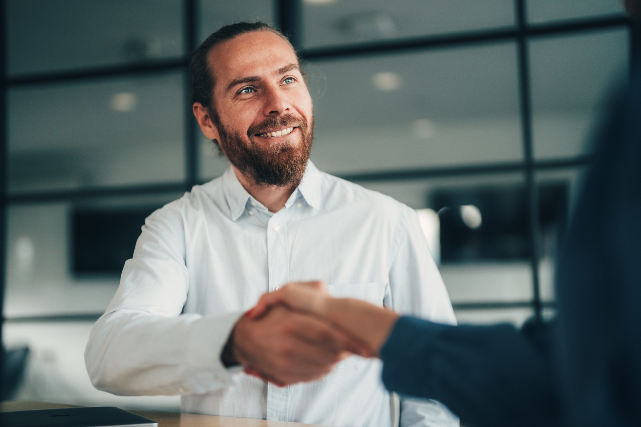 New client signing an engagement letter during onboarding