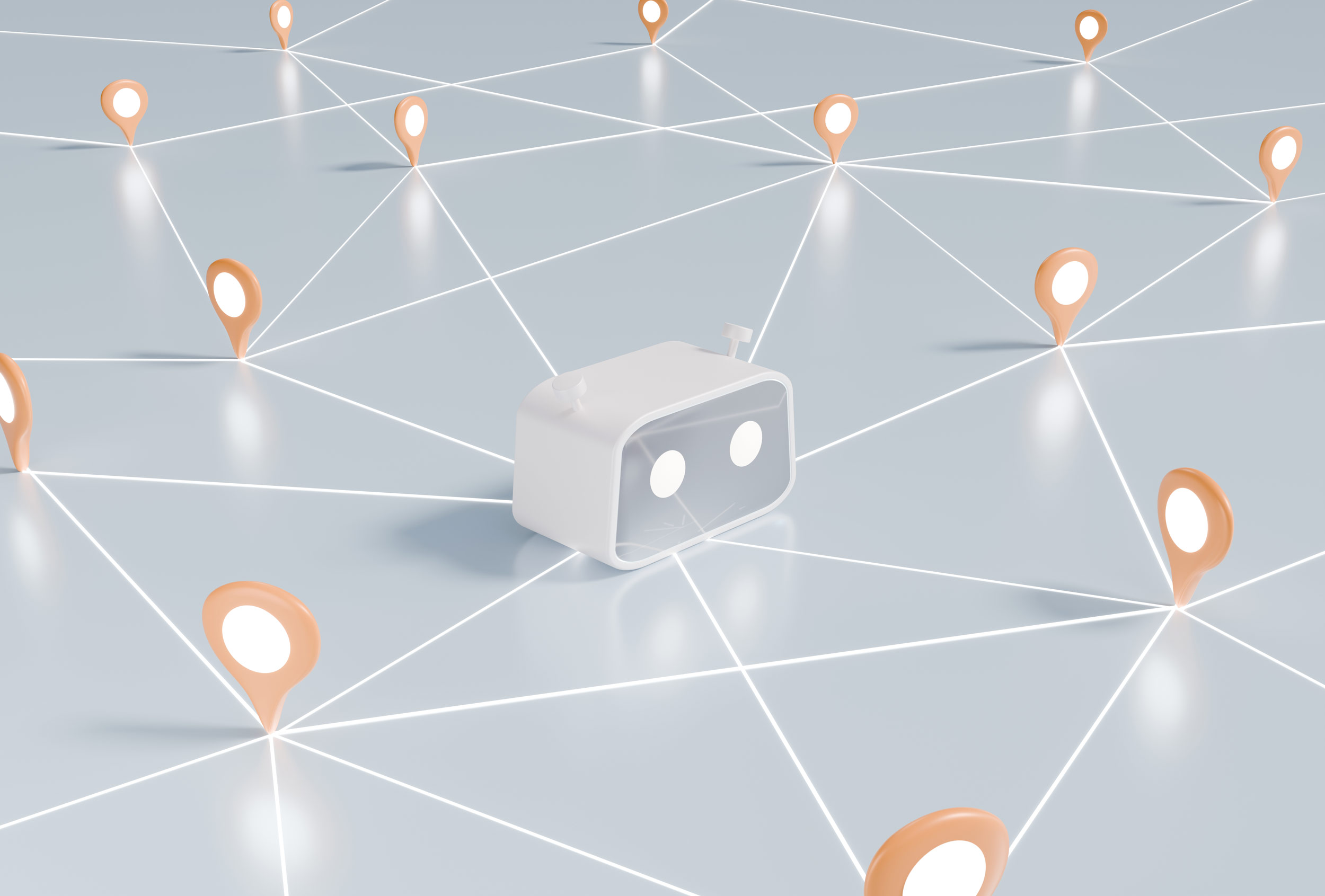 Chatbot travel assistant concept representing AI orchestration across a firm's operations