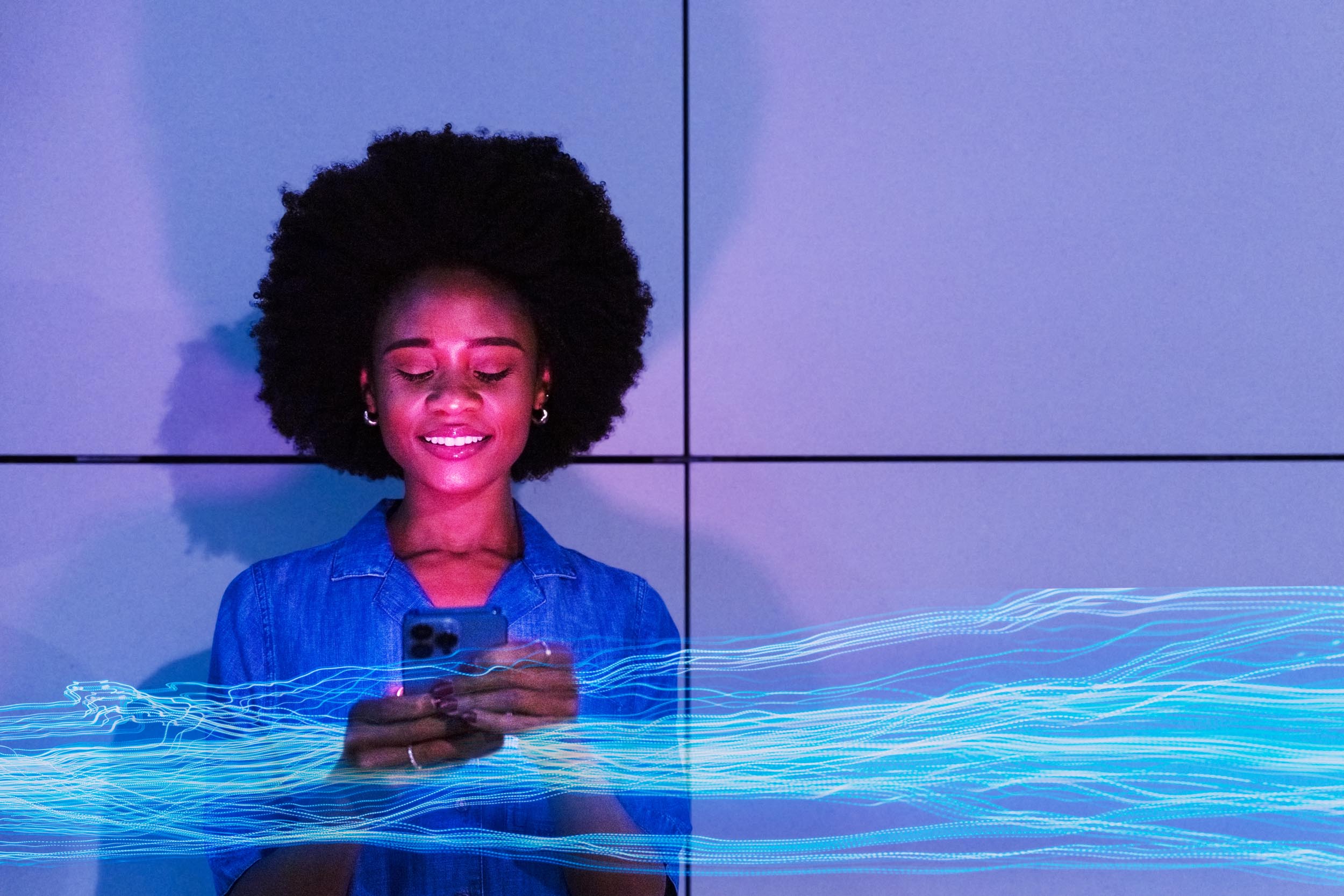 Person using an intelligent device, representing AI-driven referral validation