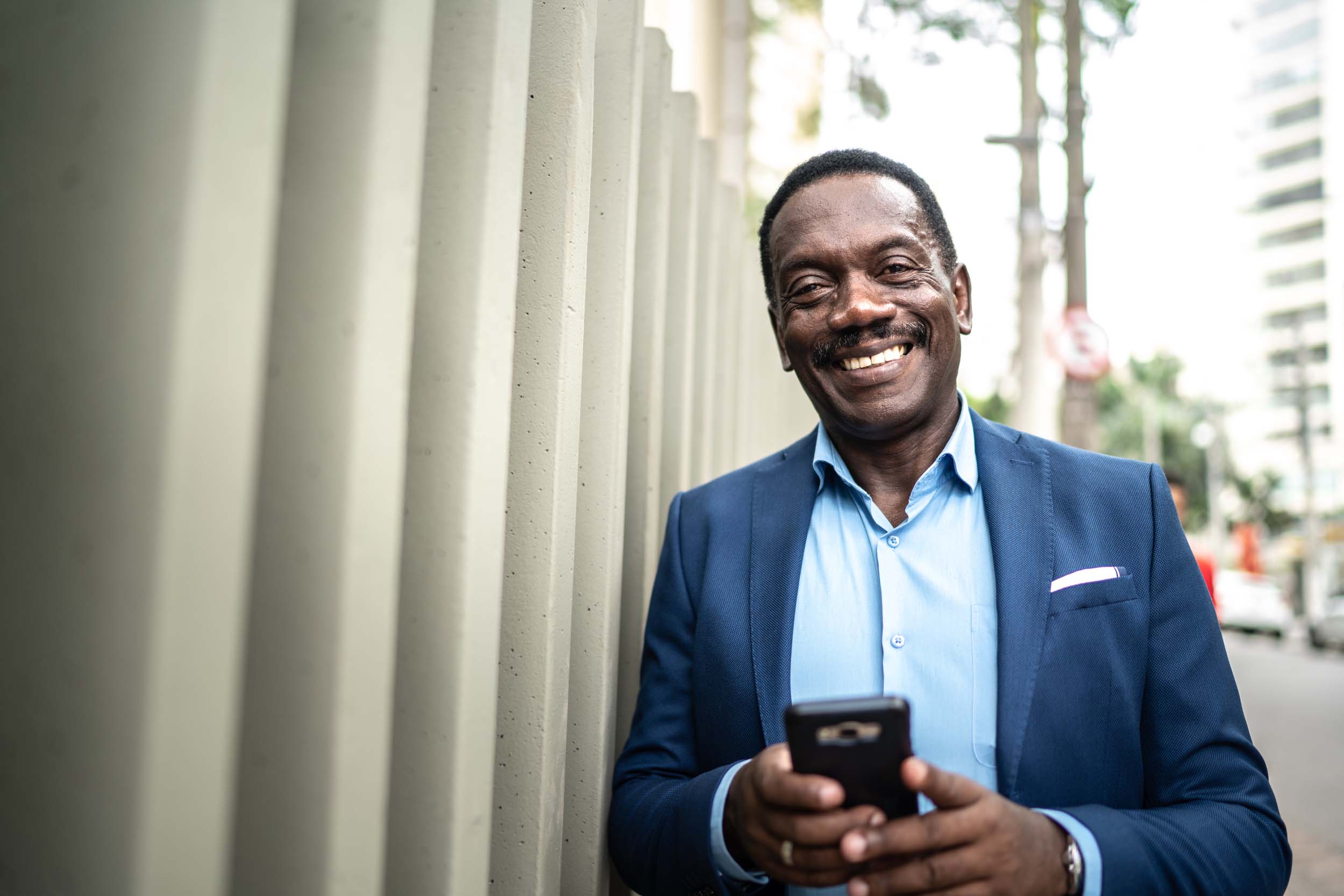Business professional on the phone, representing responsive client communication at an accounting firm