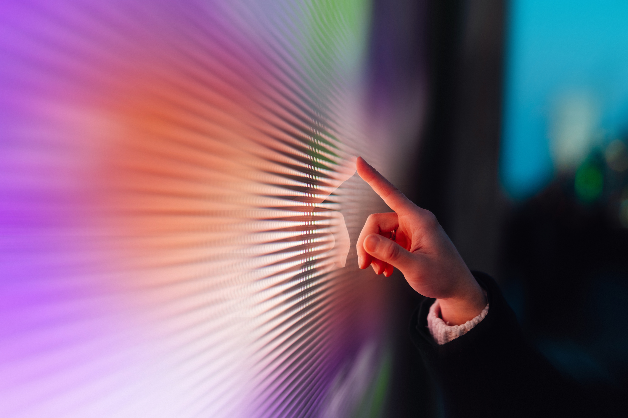 Business professional reviewing AI-driven referral recommendations
