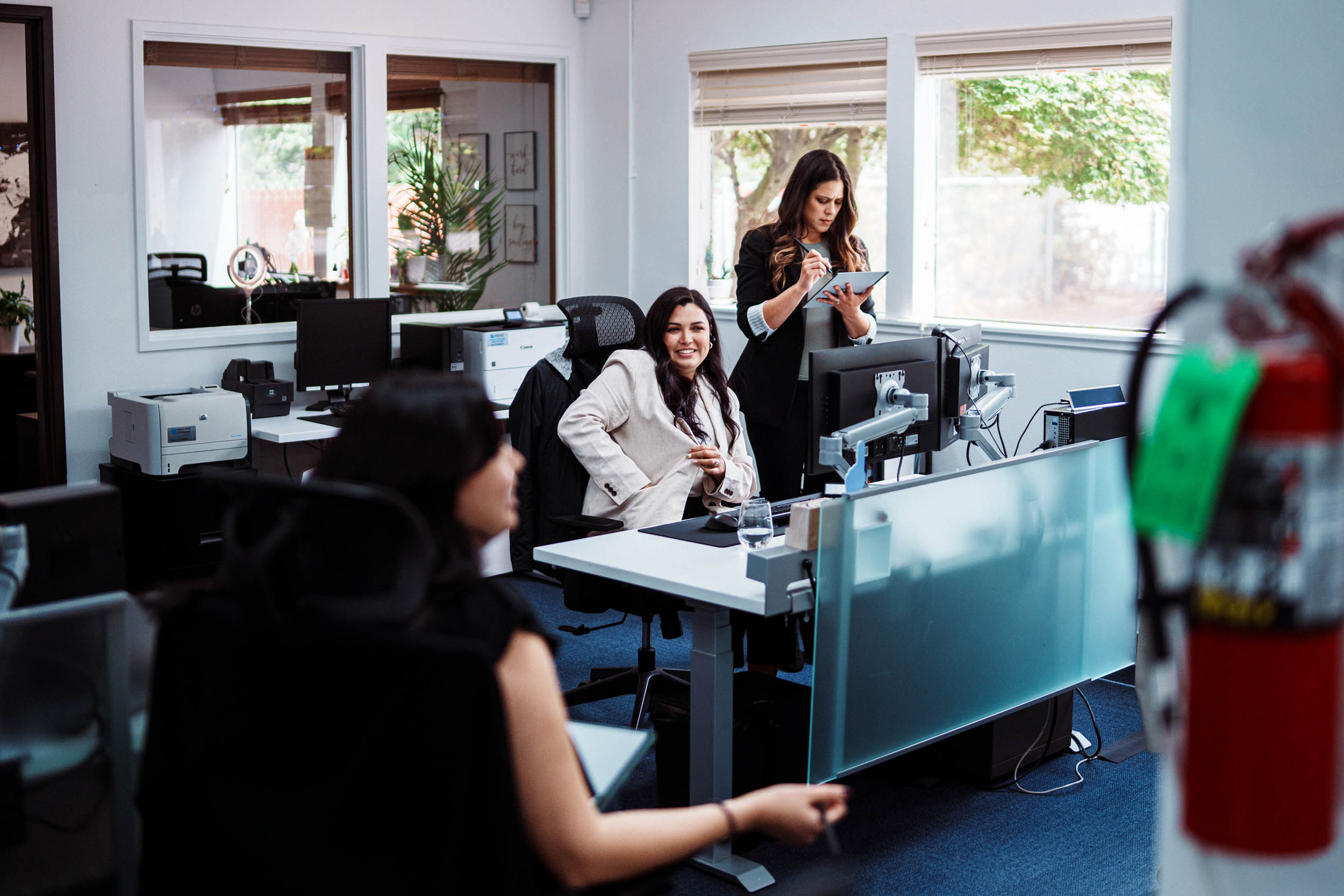 Office team discussing a CPA website audit