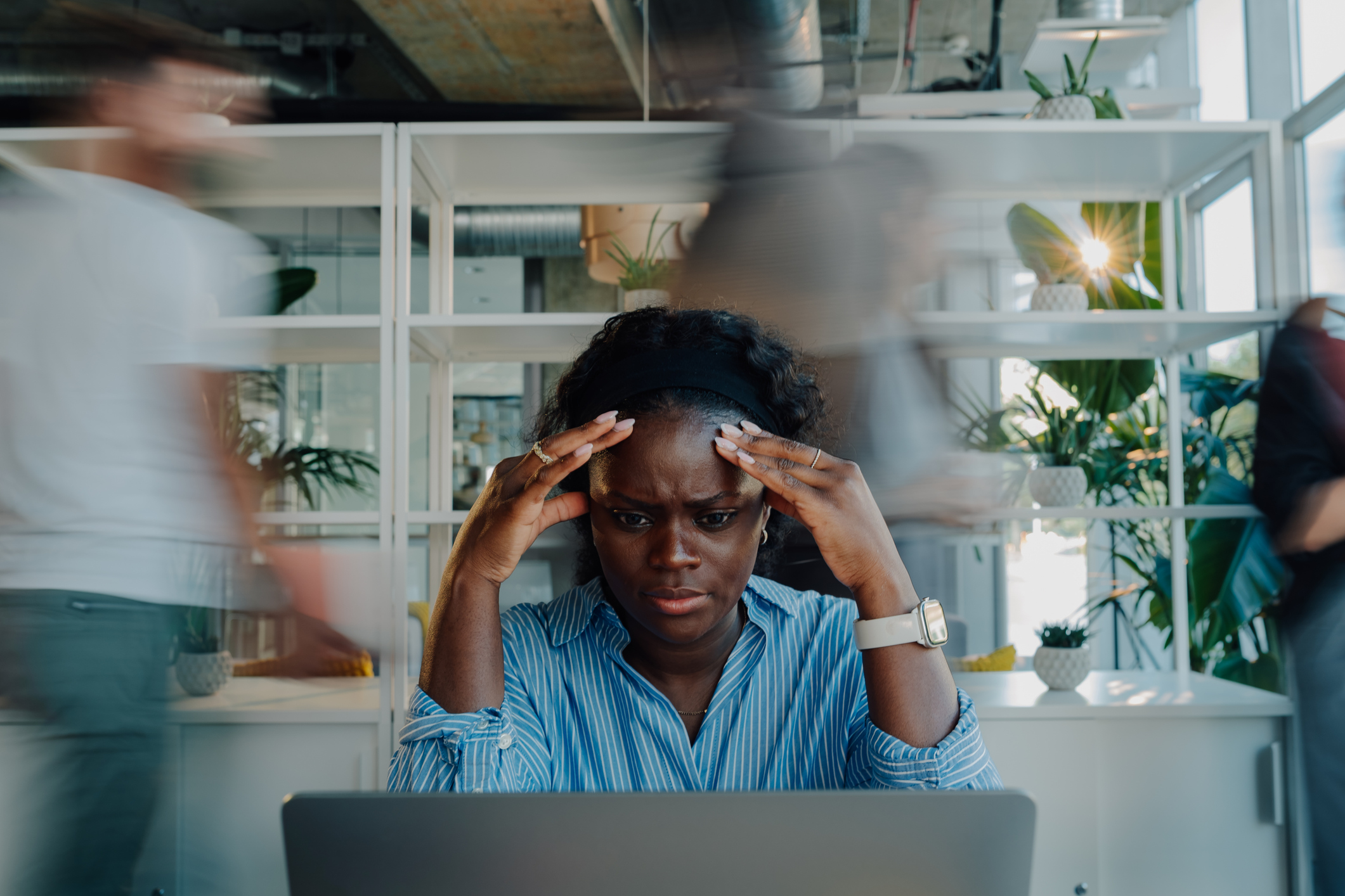 Prospective client evaluating an accounting firm's website before making contact