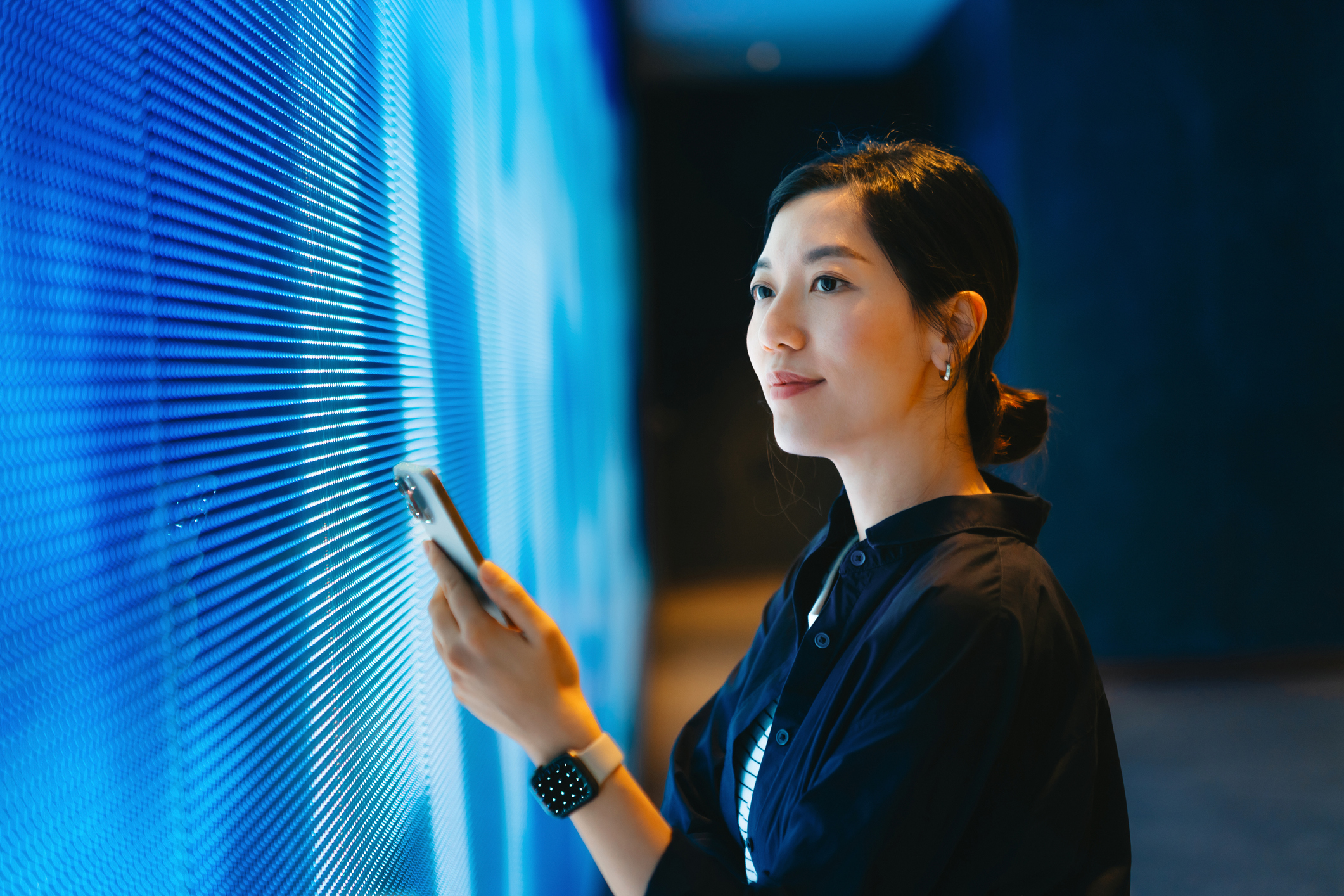 Business professional using AI tools, representing the widening competitive gap in accounting