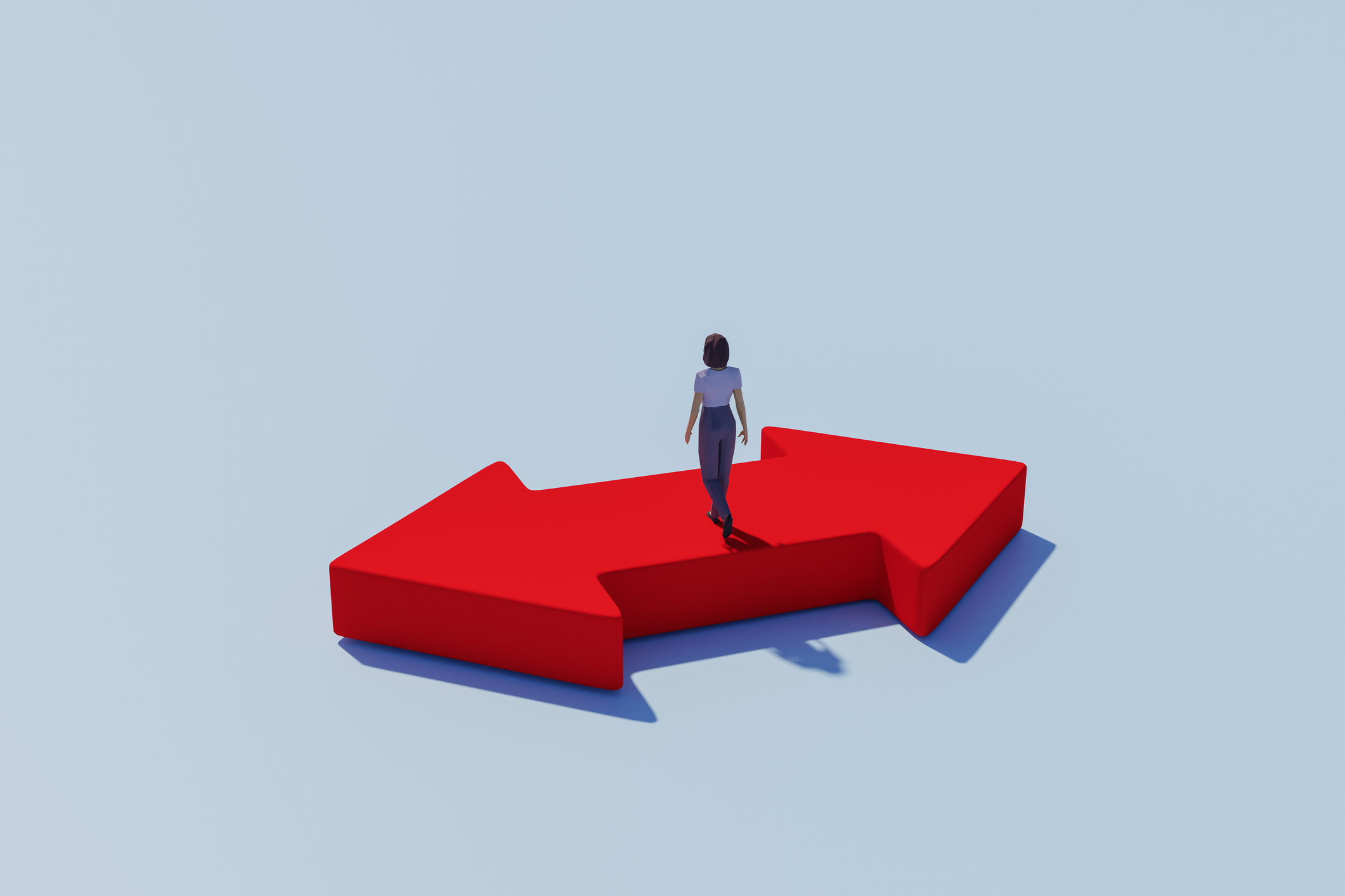 Diverging paths, representing accounting firms splitting into two competitive tiers