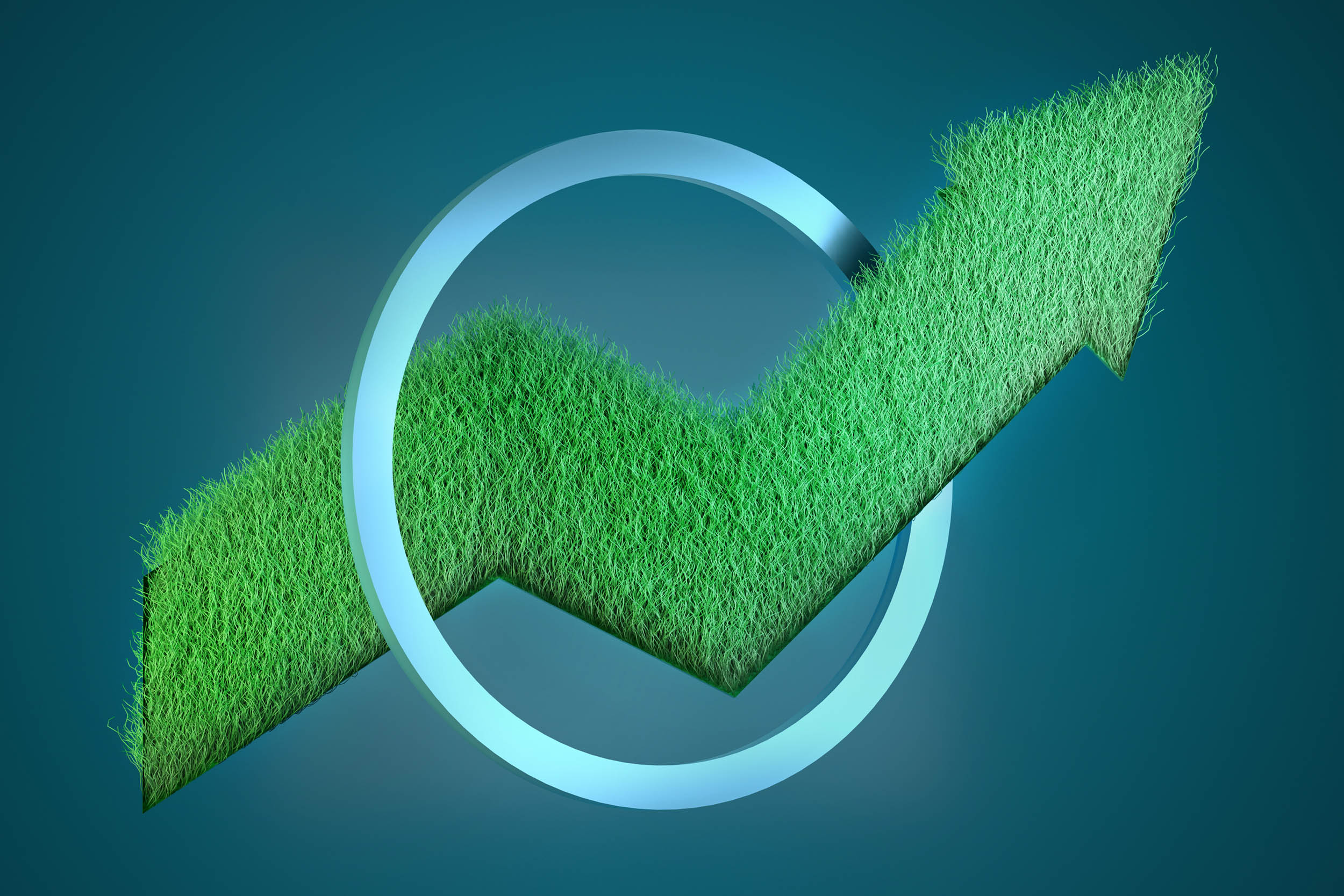 Arrow moving up through a hoop, representing a successful transition from compliance to advisory