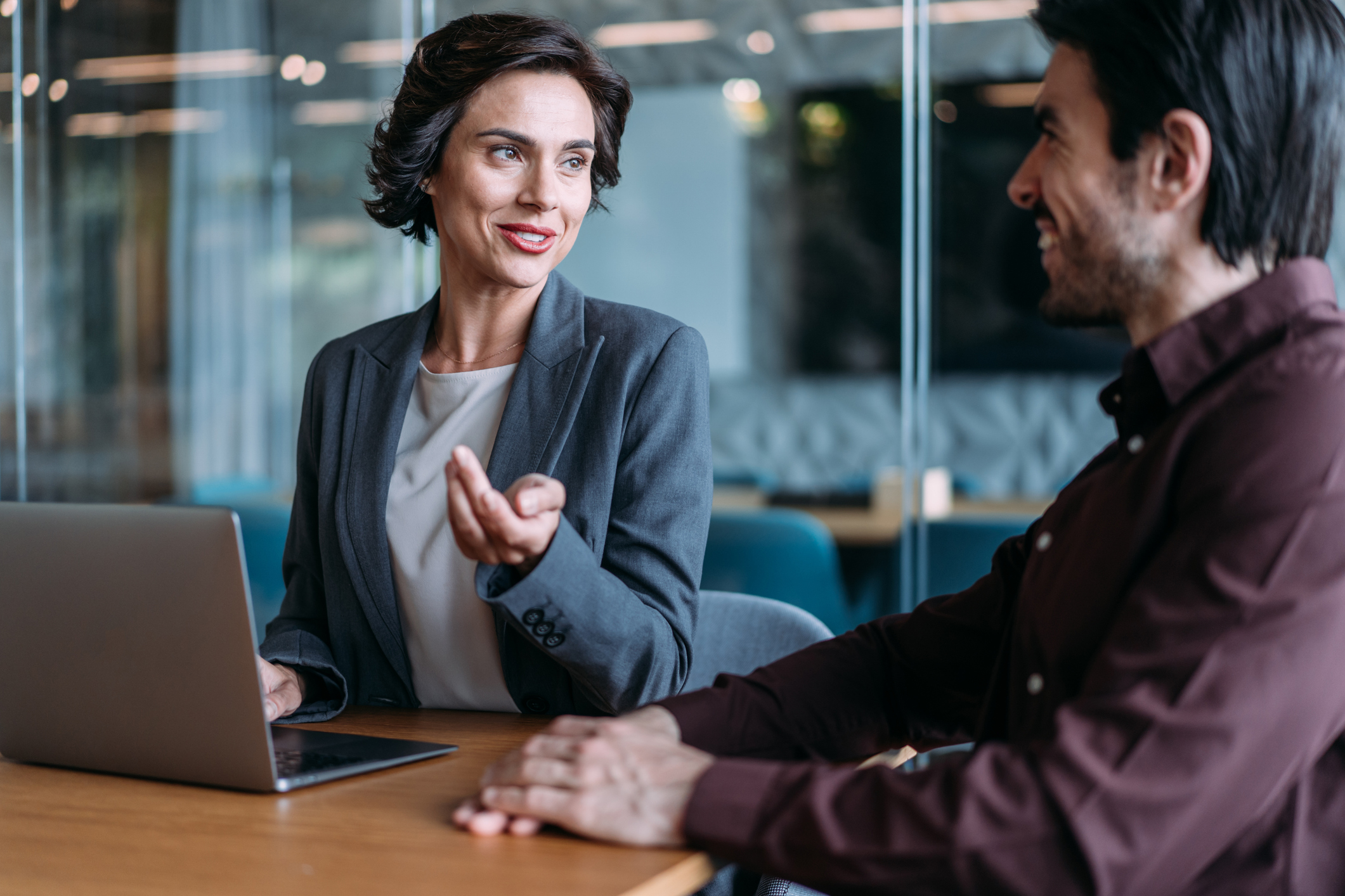 Business professional building long-term client trust and referrals