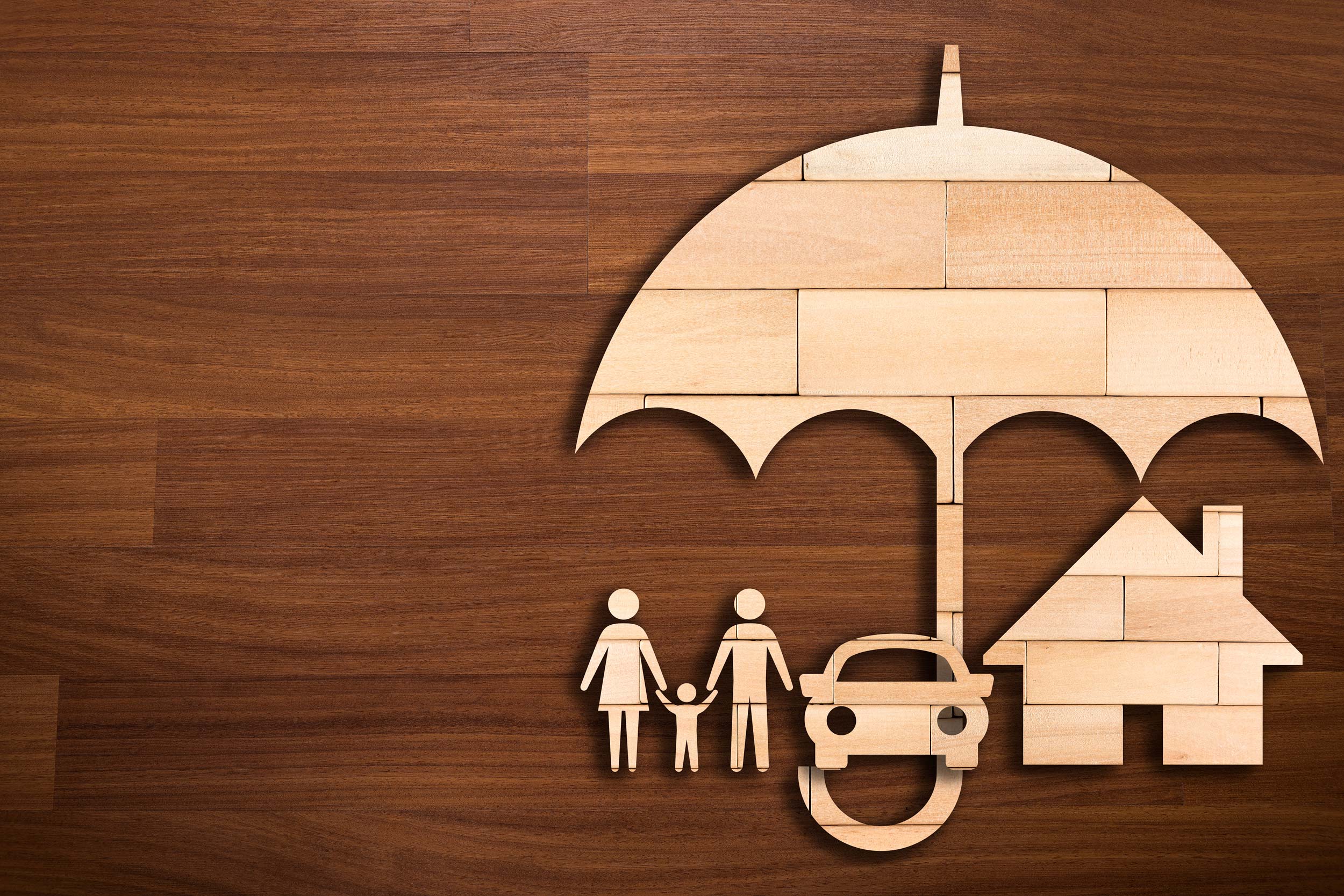 Family under financial protection, representing a family advisory offering