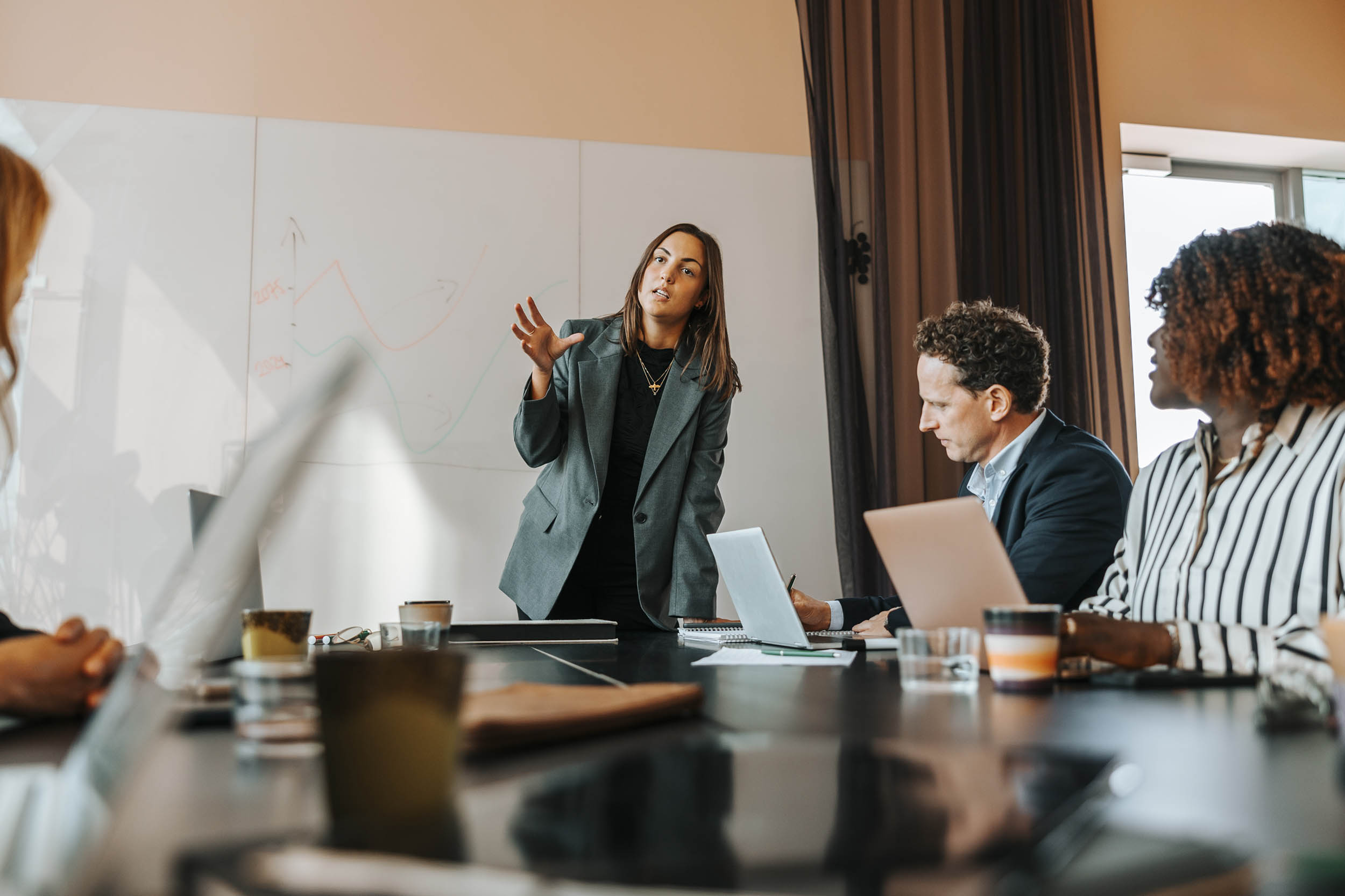 Financial strategist meeting with a client