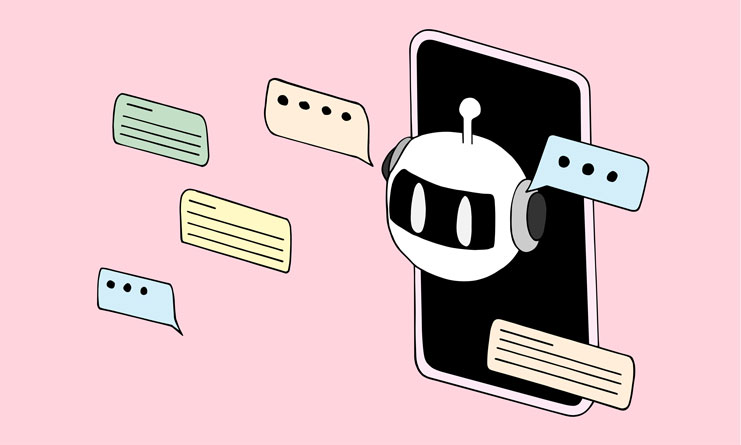 AI SmartBot interface graphic, representing a 24/7 virtual assistant for accounting firms