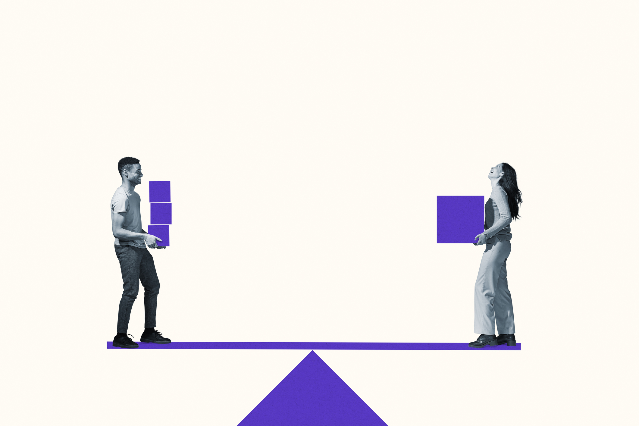 Business professional using technology to compete with tech-first firms