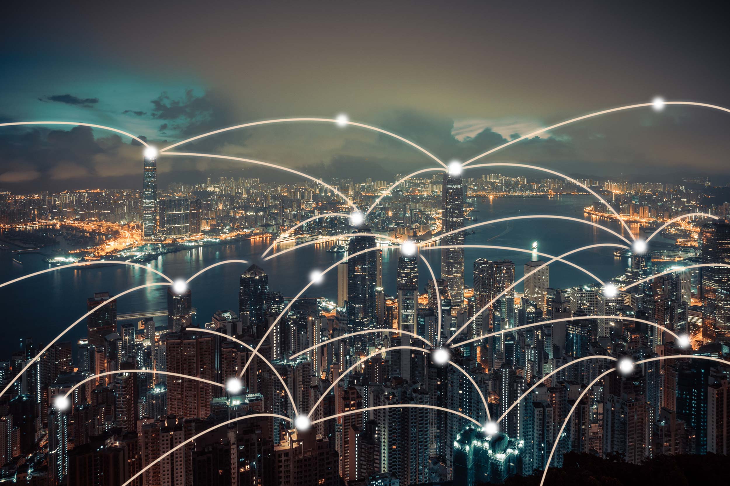 Connected buildings in Hong Kong, representing an omni-channel marketing strategy