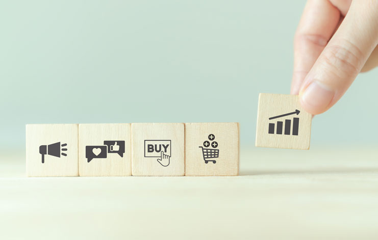 Playbooks and upsell campaign graphic, representing growth from existing clients