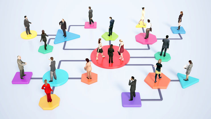 Workflow automation graphic, representing seamless client journeys