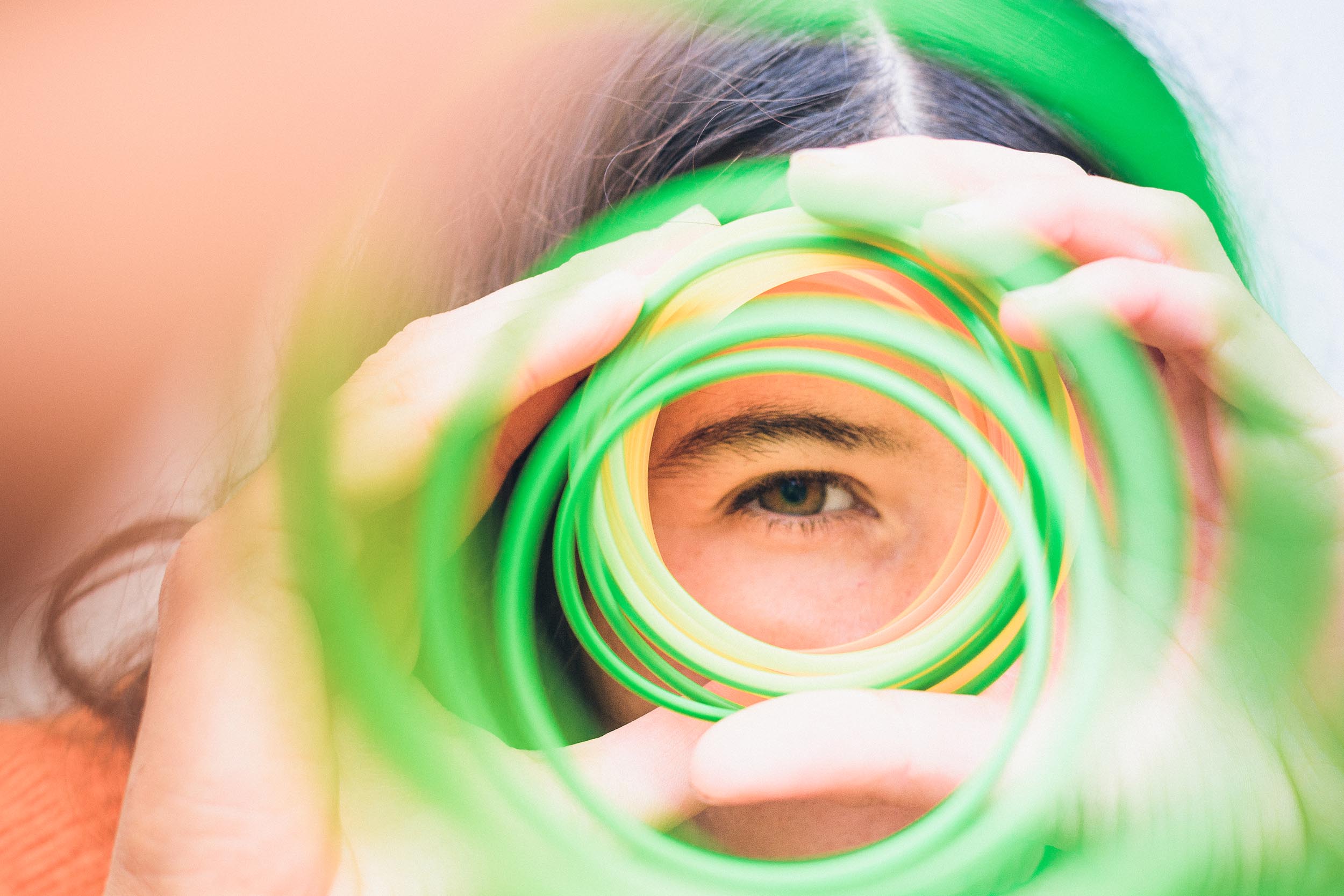 Looking through a tunnel, representing focused niche content for SEO