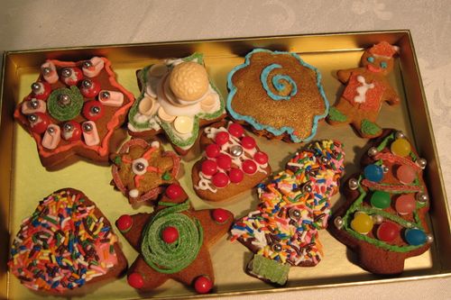 Plateau de gâteau de noël