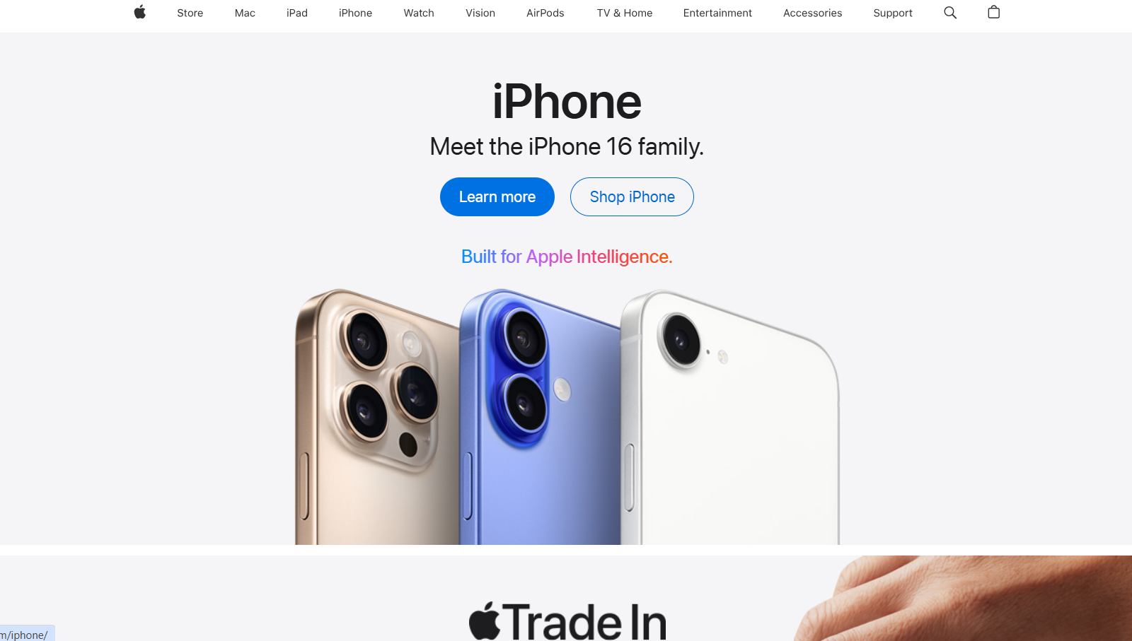 apple homepage