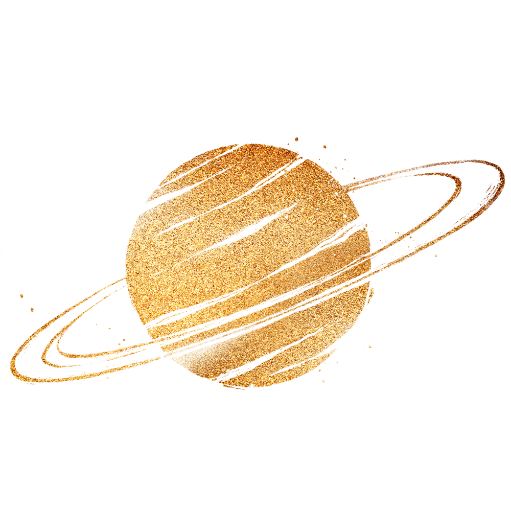 Grafik Saturn Planet Gold