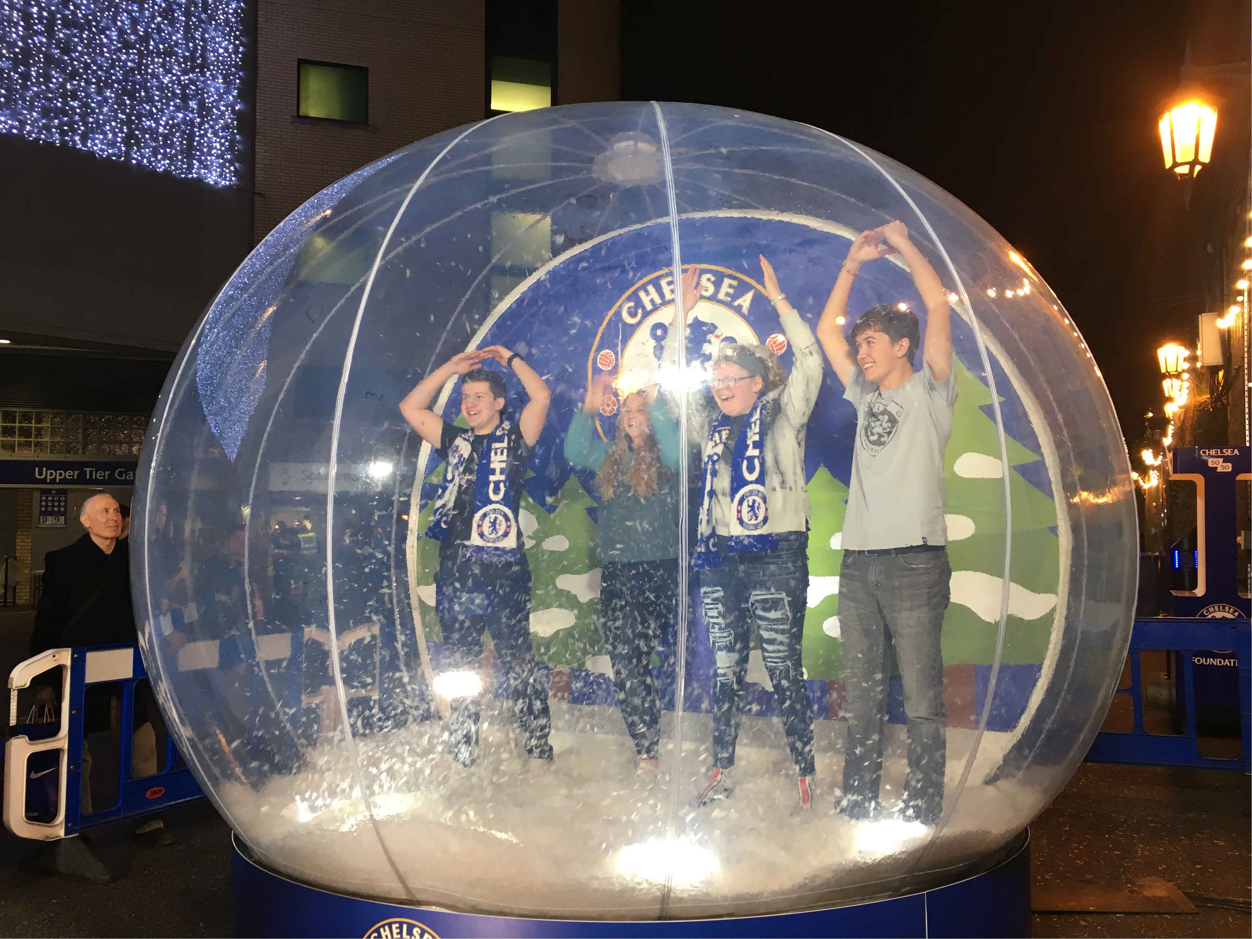 Let it snow globe events giant snow globe hire