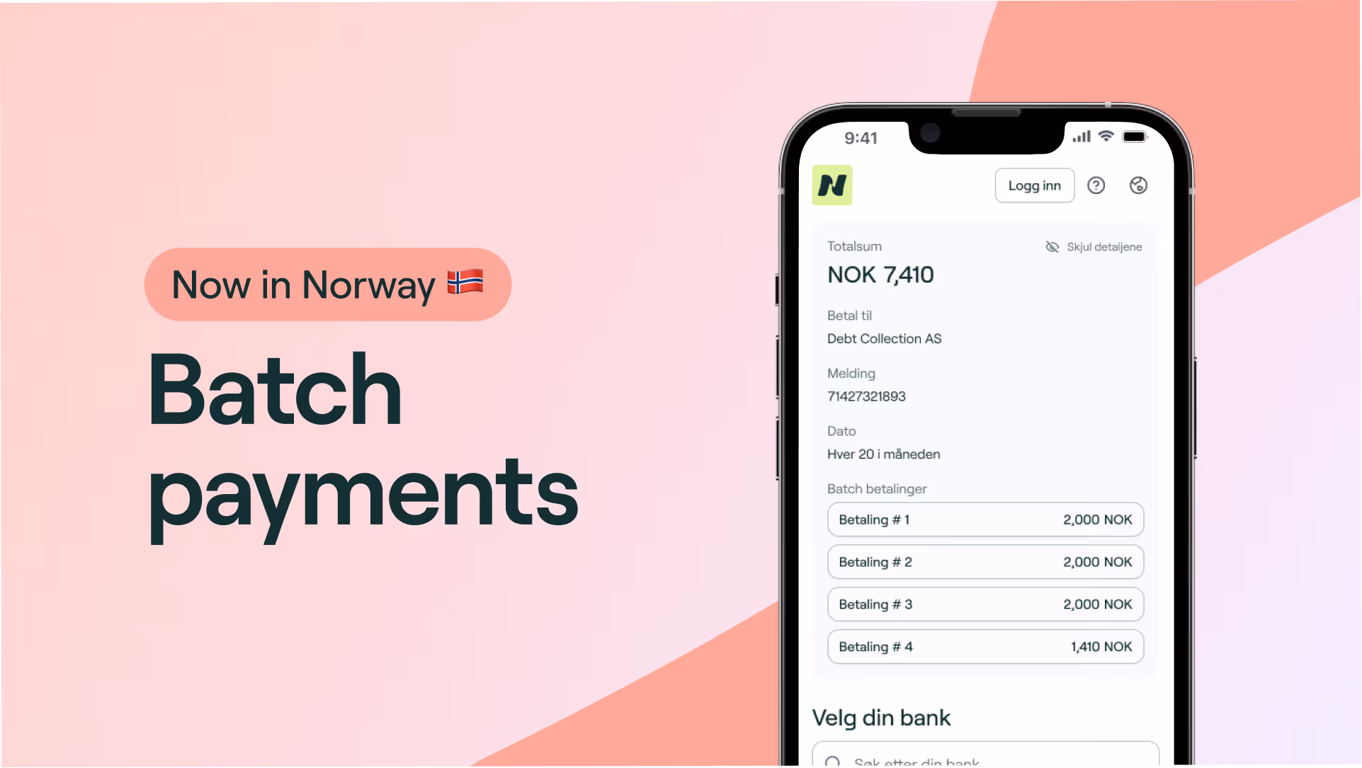 Now in Norway: Batch Payments