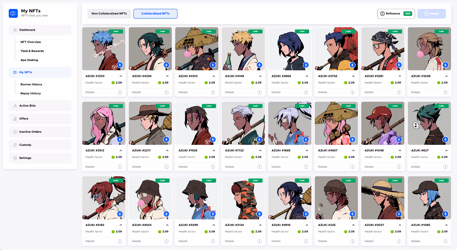 Andrew Kang’s Azukis on loan at BendDAO