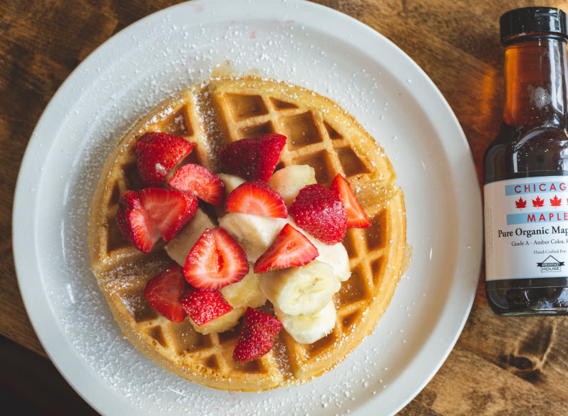 waffels and mapple syrop