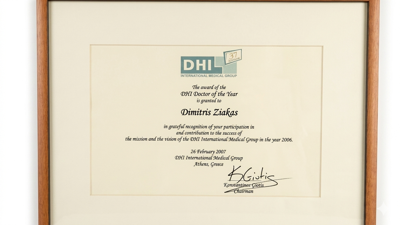DHI Certificate