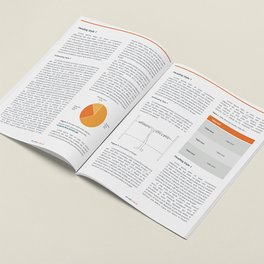 booklet mockup with dummy content layout design
