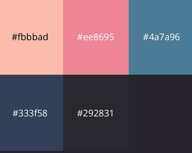 Our color palette from Lospec.