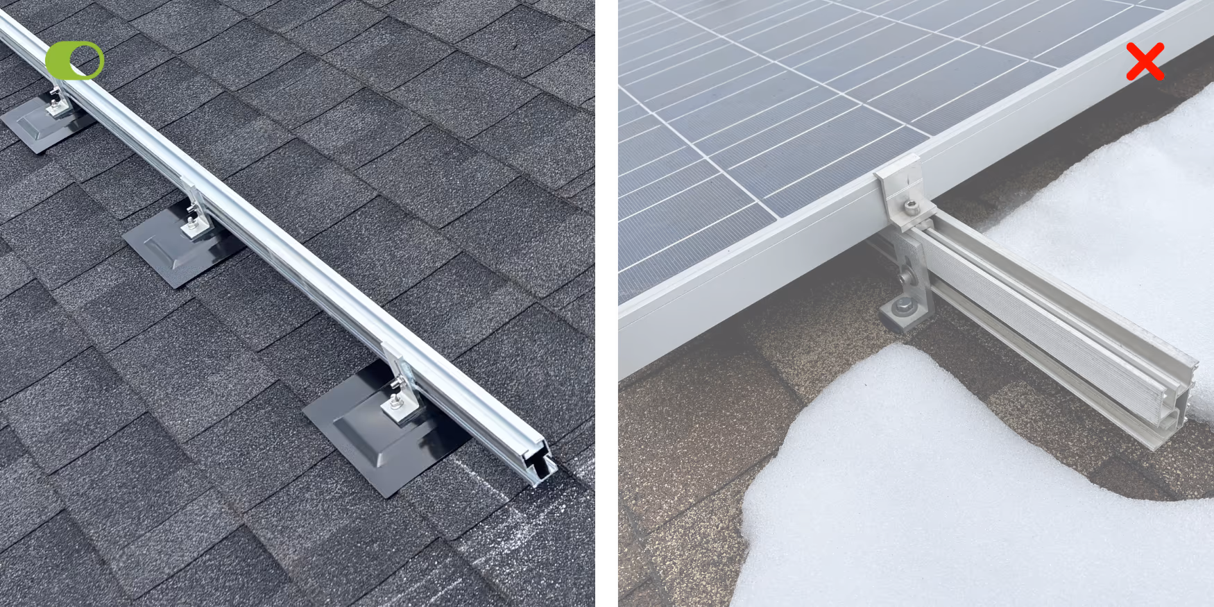 fast rack solar system talons vs solar system bolted onto roof