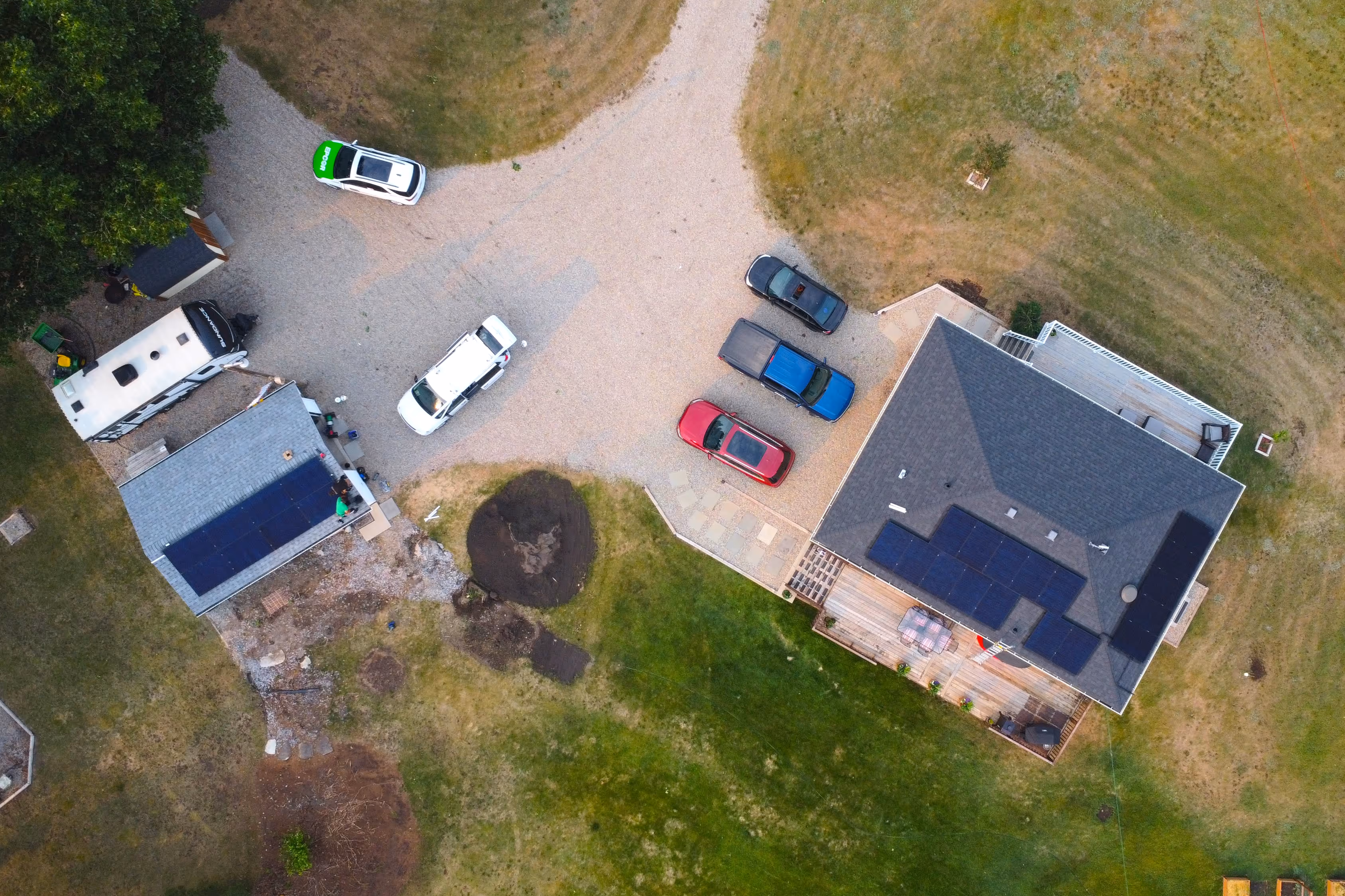 solar panels farm house