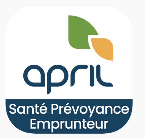 Logo of April Santé Prévoyance Emprunteur with stylized green and orange leaves above the company name.